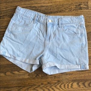 Light Wash Denim Shorts